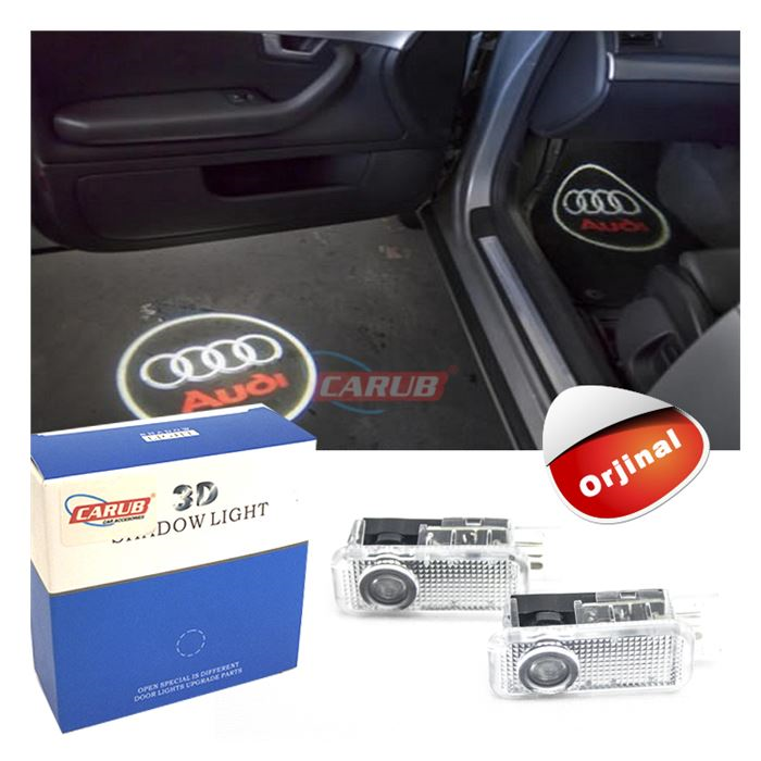 AUDI ARACA ÖZEL KAPI ALTI LOGO