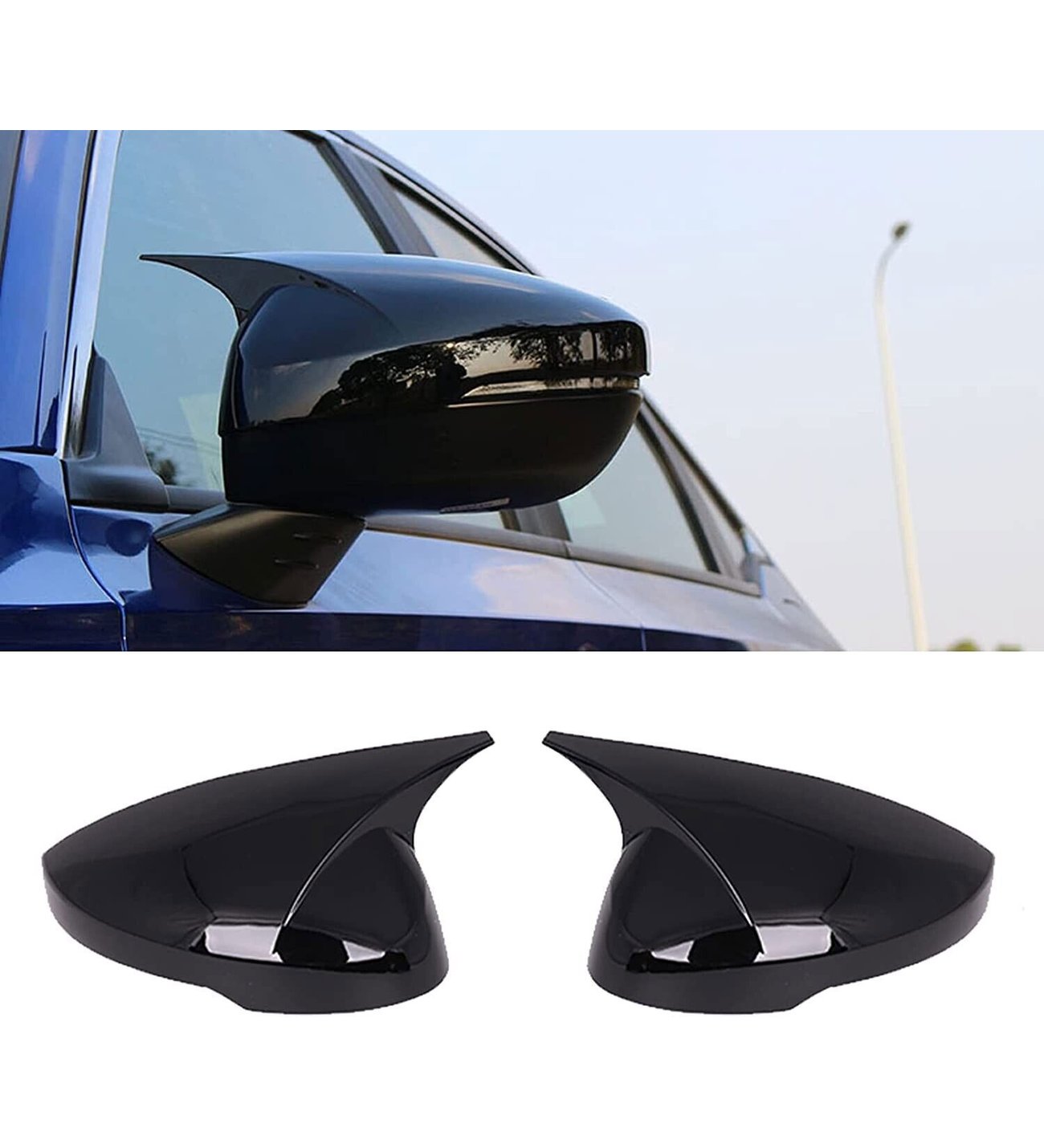 VW T-Cross 17- YARASA AYNA KAPAĞI P.SİYAH