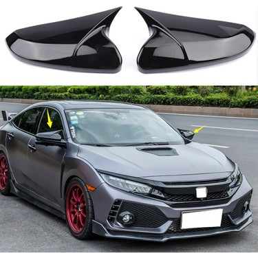 HONDA CIVIC FC5/FK7 16-21 YARASA AYNA KAPAĞI P.BLACK