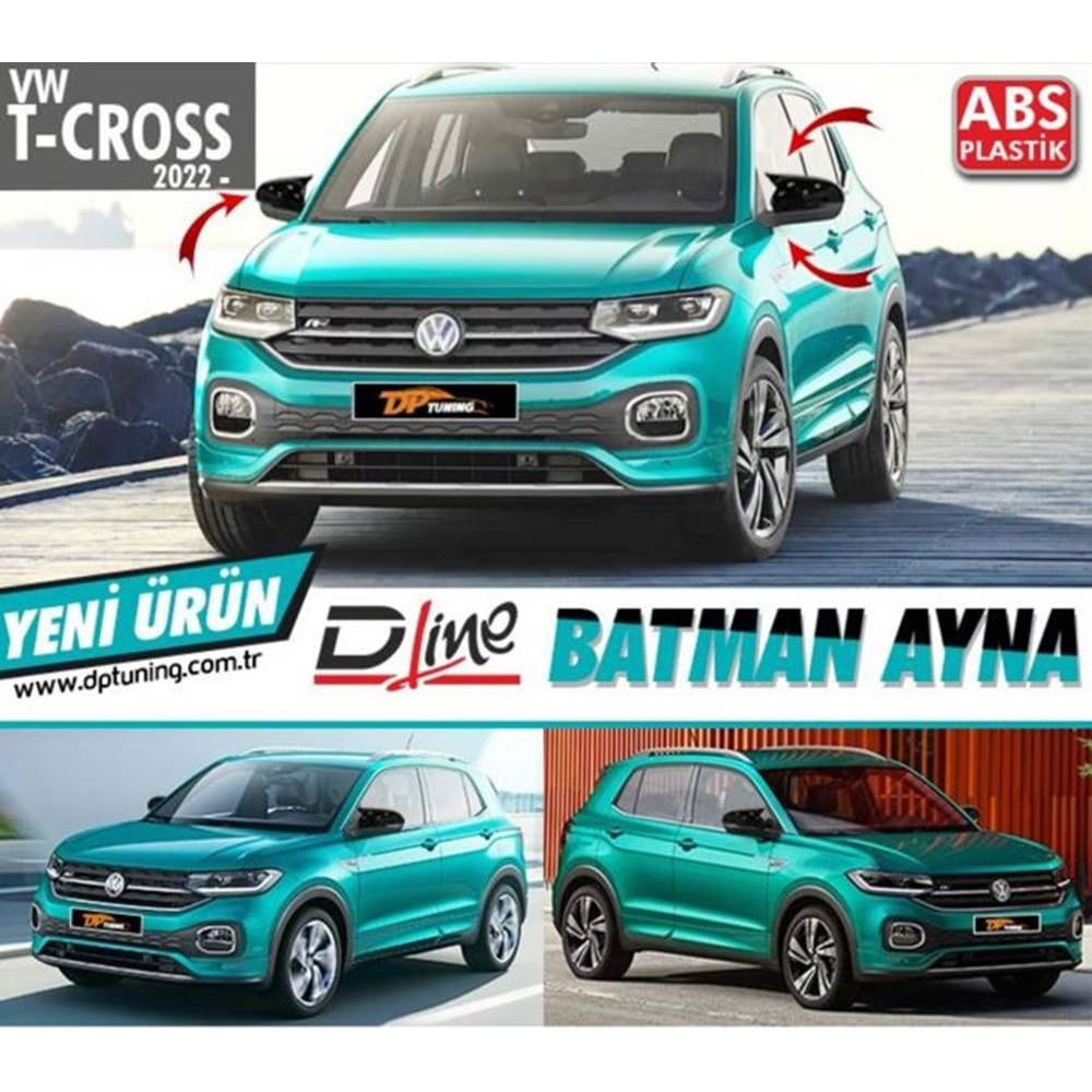 VW T-Cross 17- YARASA AYNA KAPAĞI P.SİYAH