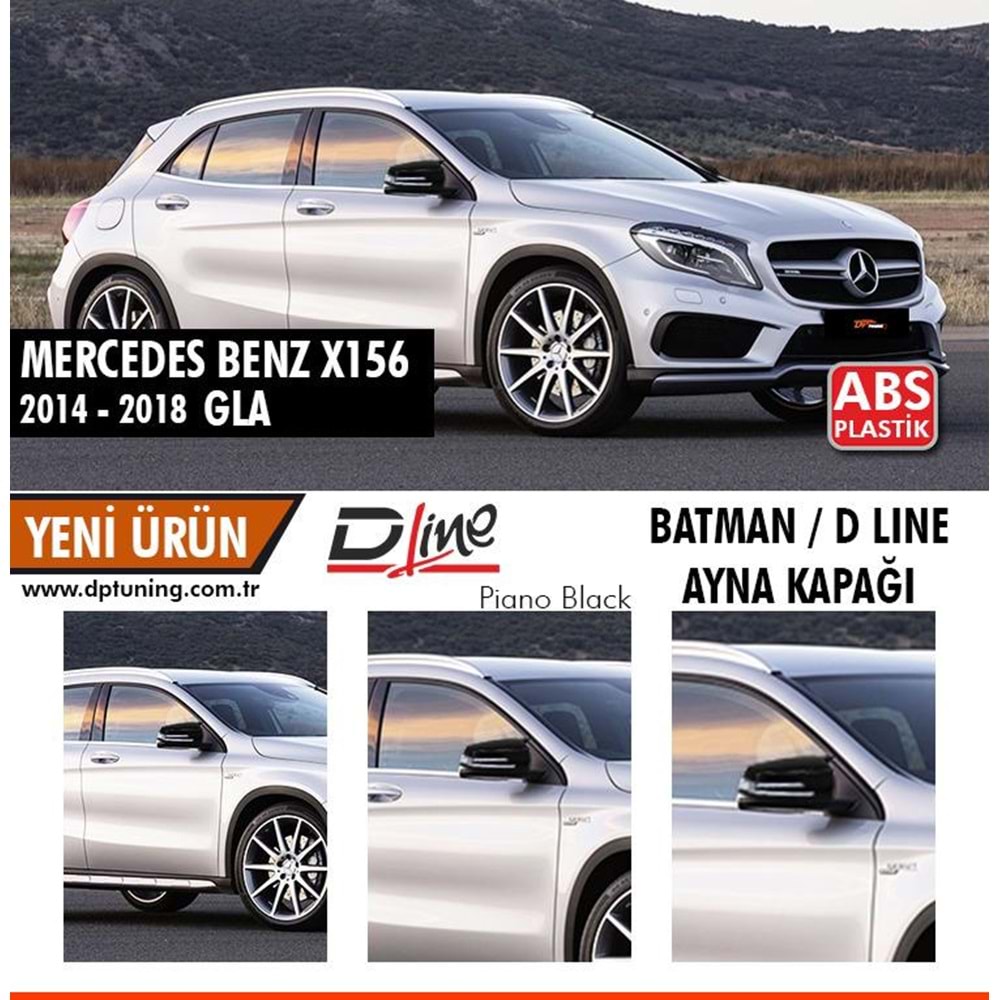 MERCEDES GLA X156 14-19 / GLK X204 09-15 YARASA AYNA KAPAĞI P.BLACK